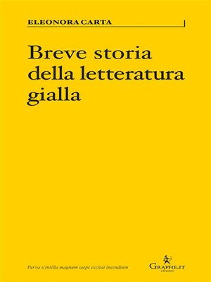 cover image of Breve storia della letteratura gialla